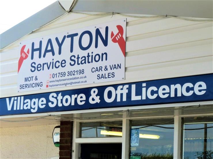 Hayton Service Station Sign